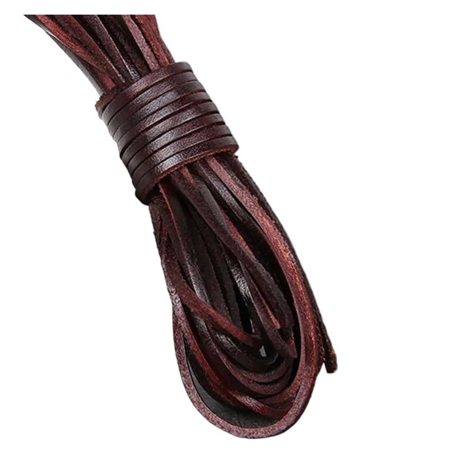 Cordón de joyería de cuero plano para restauración y creación de complementos