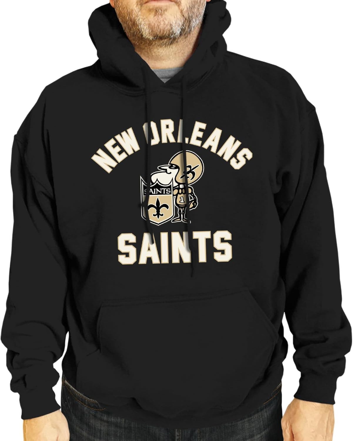 Team Fan Apparel NFL Adult Unisex Retro Gameday Ultra Soft Fleece Hooded Sweatshirt, Officially Licensed Football Hoodie