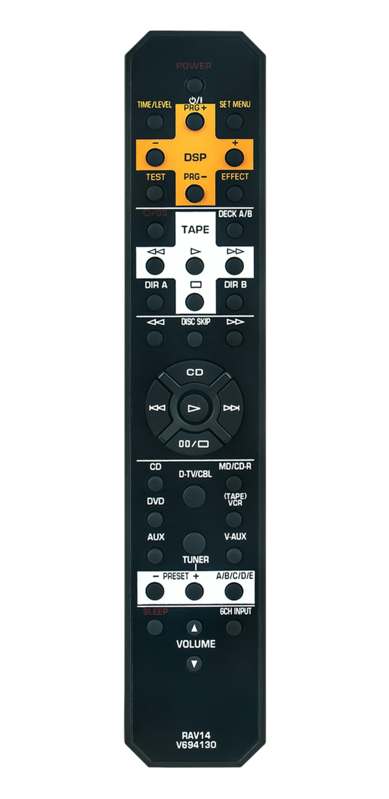 Telecomando Sostitutivo RAV204 Per Yamaha RX-V395RDS/RX-V800RDS - Compatibile Con Ricevitori AV Yamaha