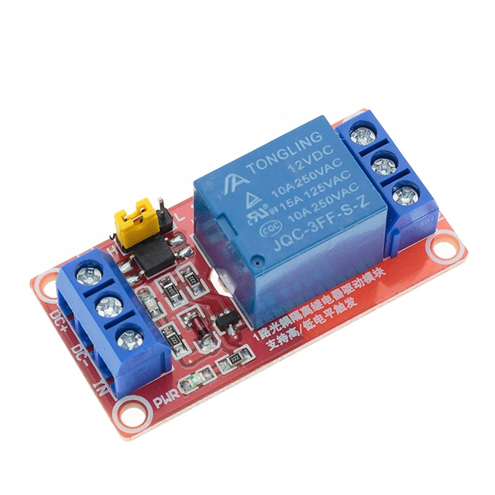 Module relais 12V 4 canaux optocoupleur à déclenchement haut et bas réglable