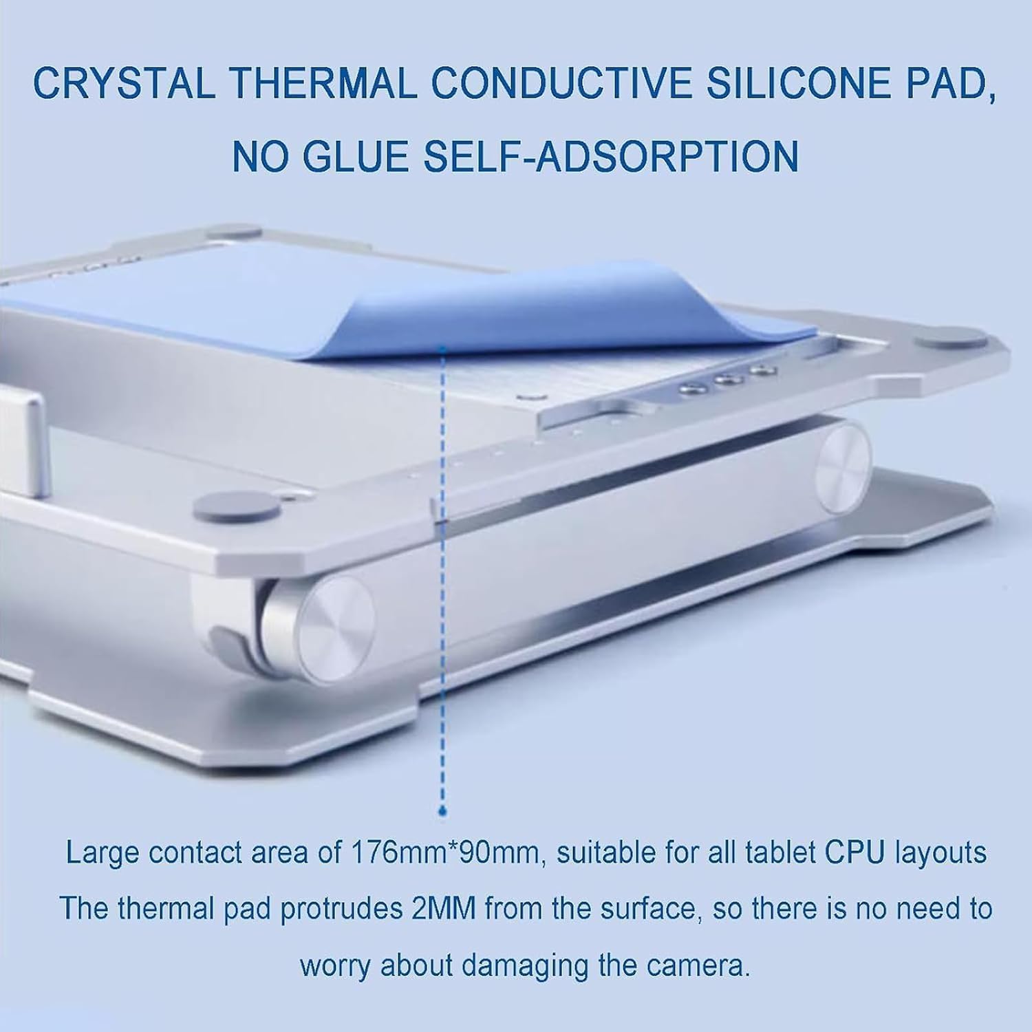 Supporto Per Laptop Con Ventola Di Raffreddamento, Supporto Pieghevole Per Laptop, Supporto Di Raffreddamento Per Laptop, Doppia Piegatura A 180°, Velocità Del Vento E Angolazione Regolabili