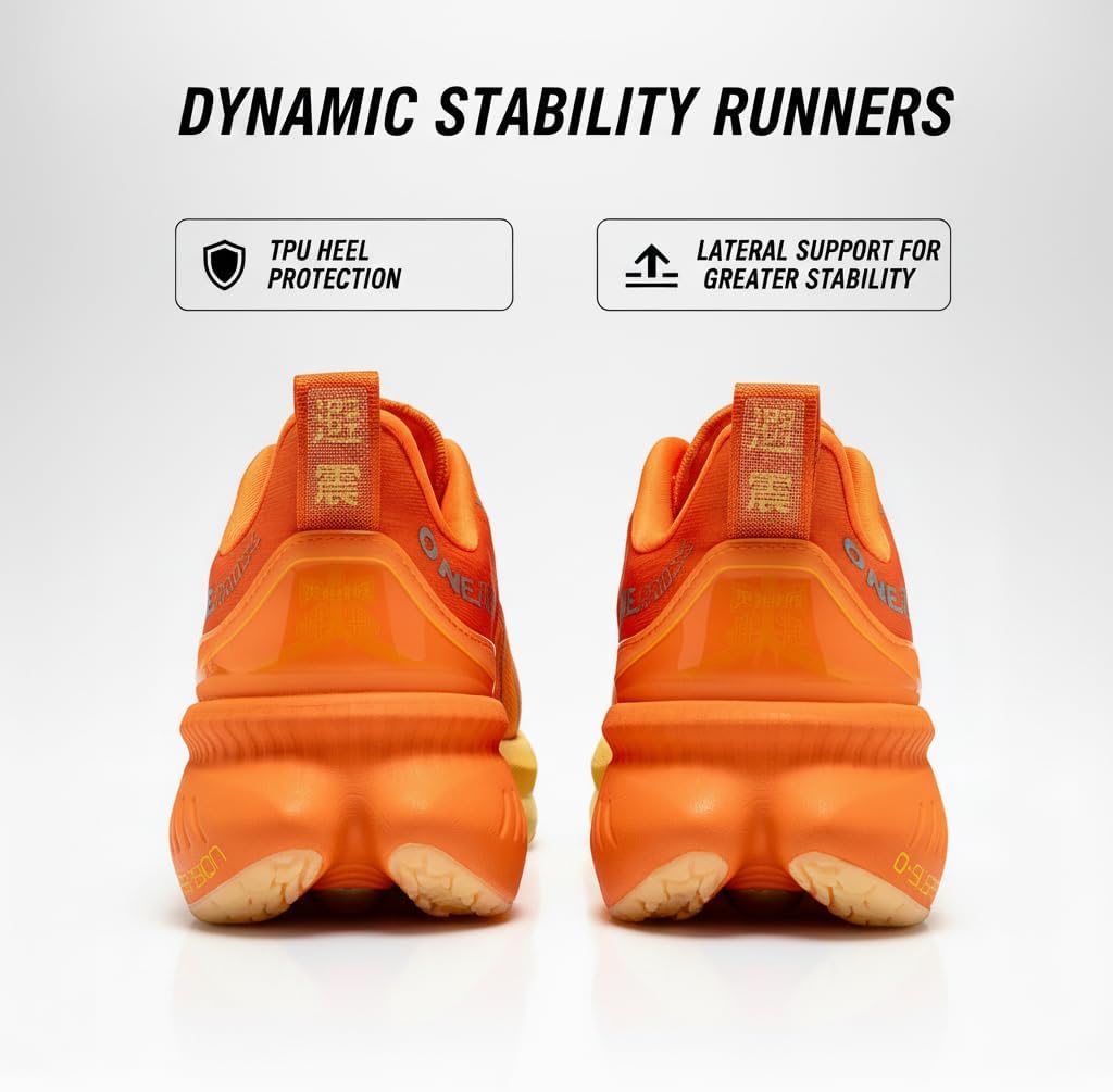 ONEMIX Men's Max Cushioned Walking Shoes with Air Cushion - Plantar Fasciitis Pain Relief