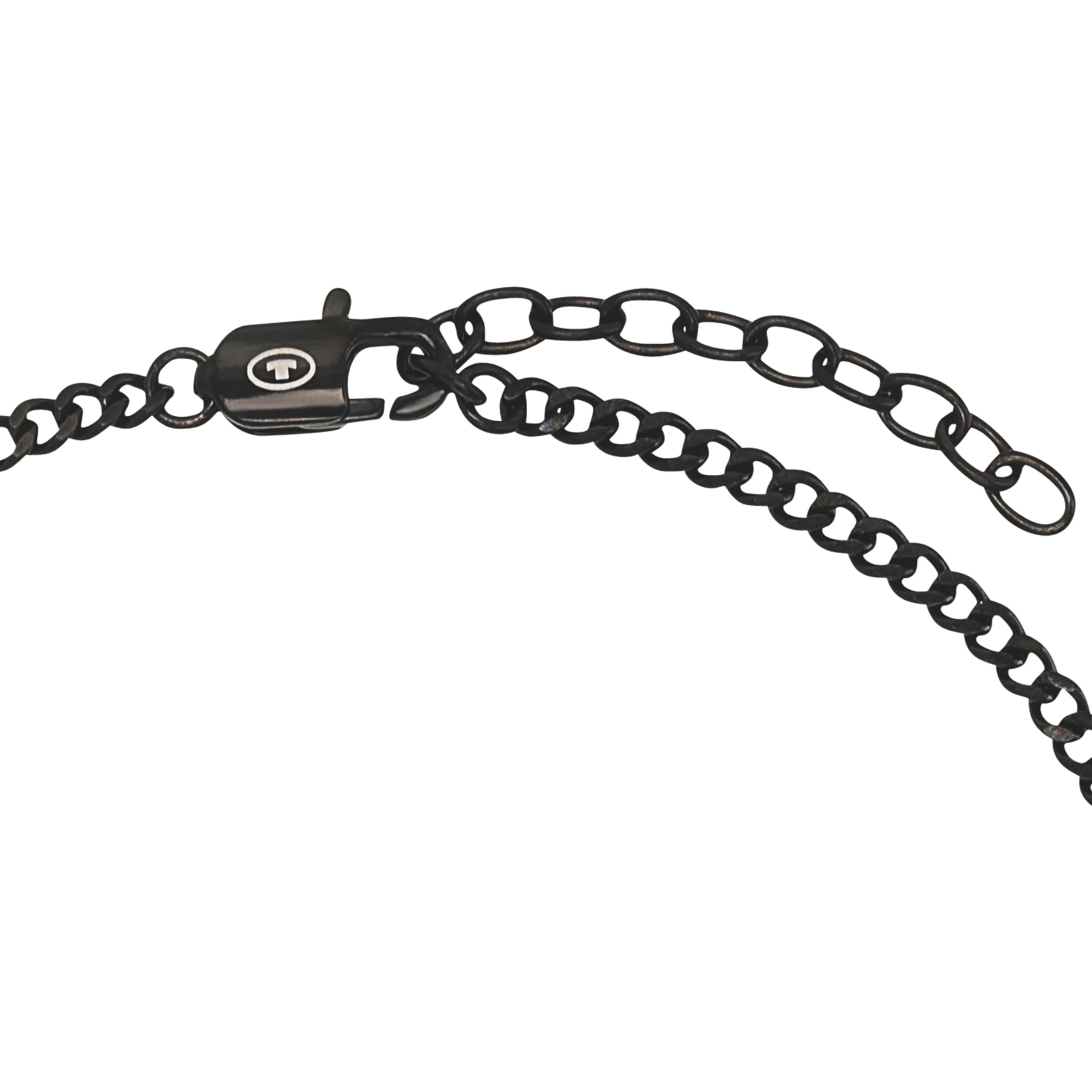 Tom Tailor Kette mit Anhänger für Herren, Edelstahl, 50+5 cm, schwarz, Kreuz-Anhänger, Geschenkidee, Halsschmuck, Herrenschmuck, 2100637