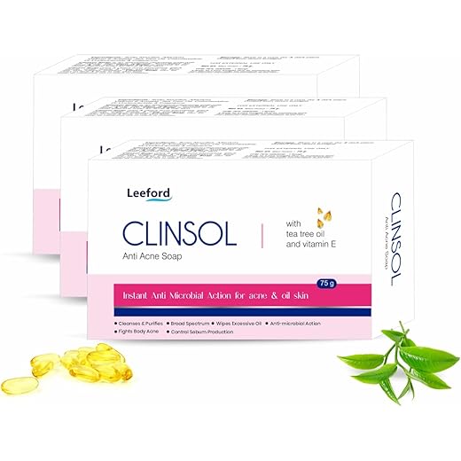 Leeford Clinsol Acne Soap - 75g Pack