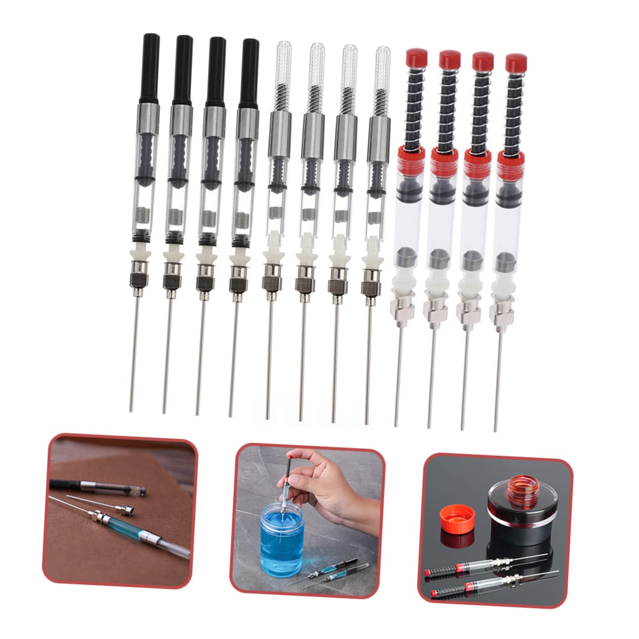TEHAUX 48stücke Teiliges Pen Ink Filler Hochwertige Tintenkonverter Für Füllfederhalter Für Schule Und Büro Einfach Zu Bedienen Langlebig Und Zuverlässig