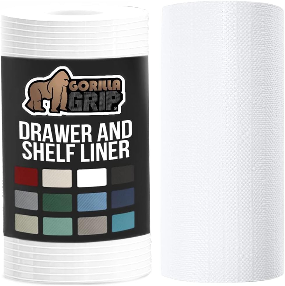 Gorilla Grip Ribbed Drawer Liner and Drawer Liner, Ribbed