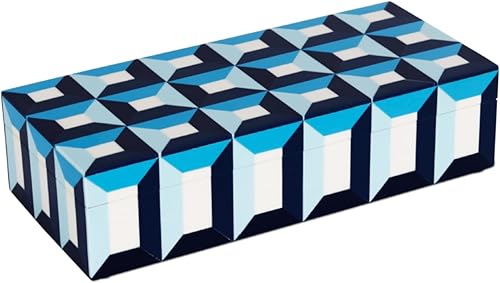 Miniatura 183 de Handicrafts Home Colección Marquet Array - Joyero decorativo hecho a mano para recuerdos, baratijas y decoración del hogar, caja para almacenamiento