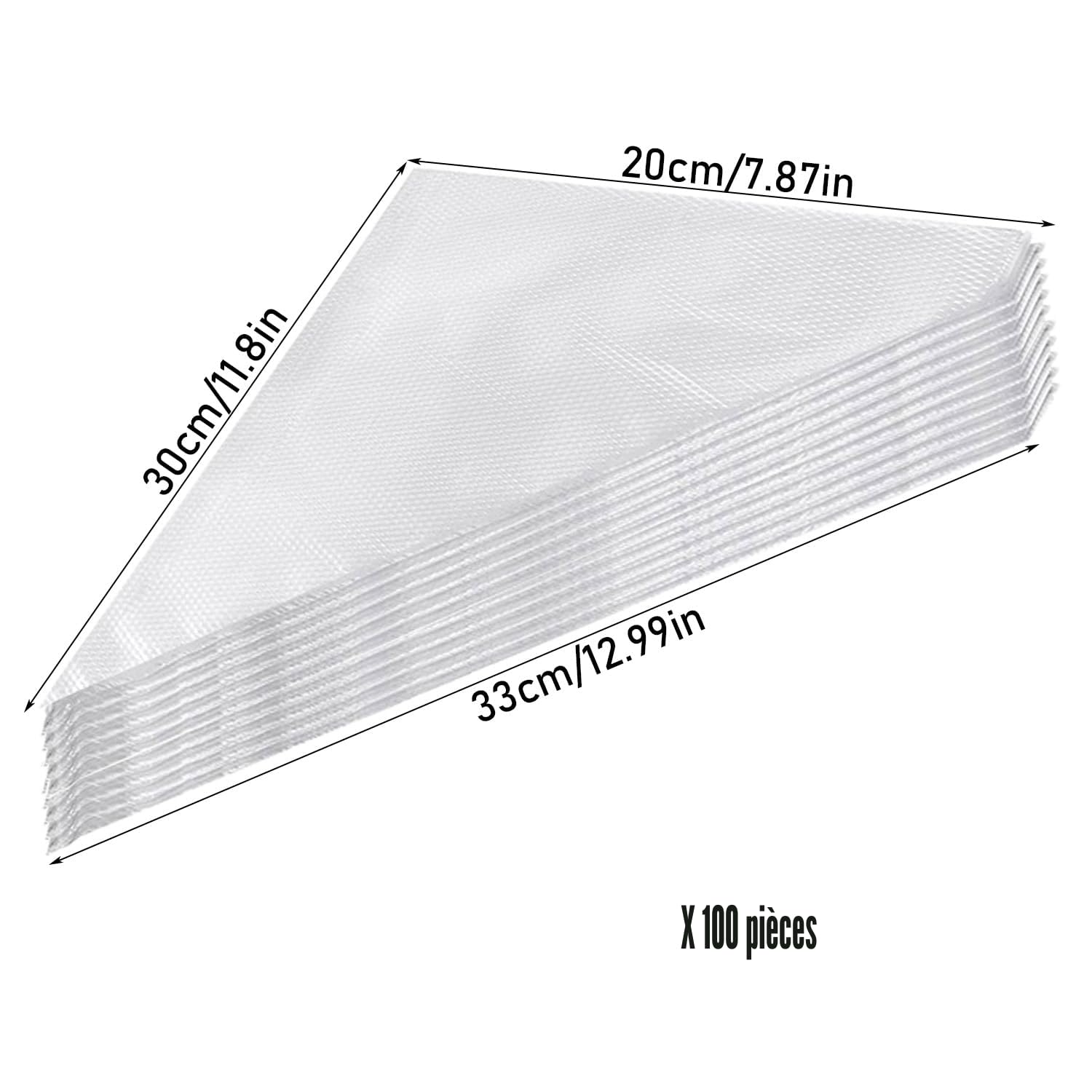 Poches à Douille Jetables Professionnelles pour Pâtisserie - Lot de 100