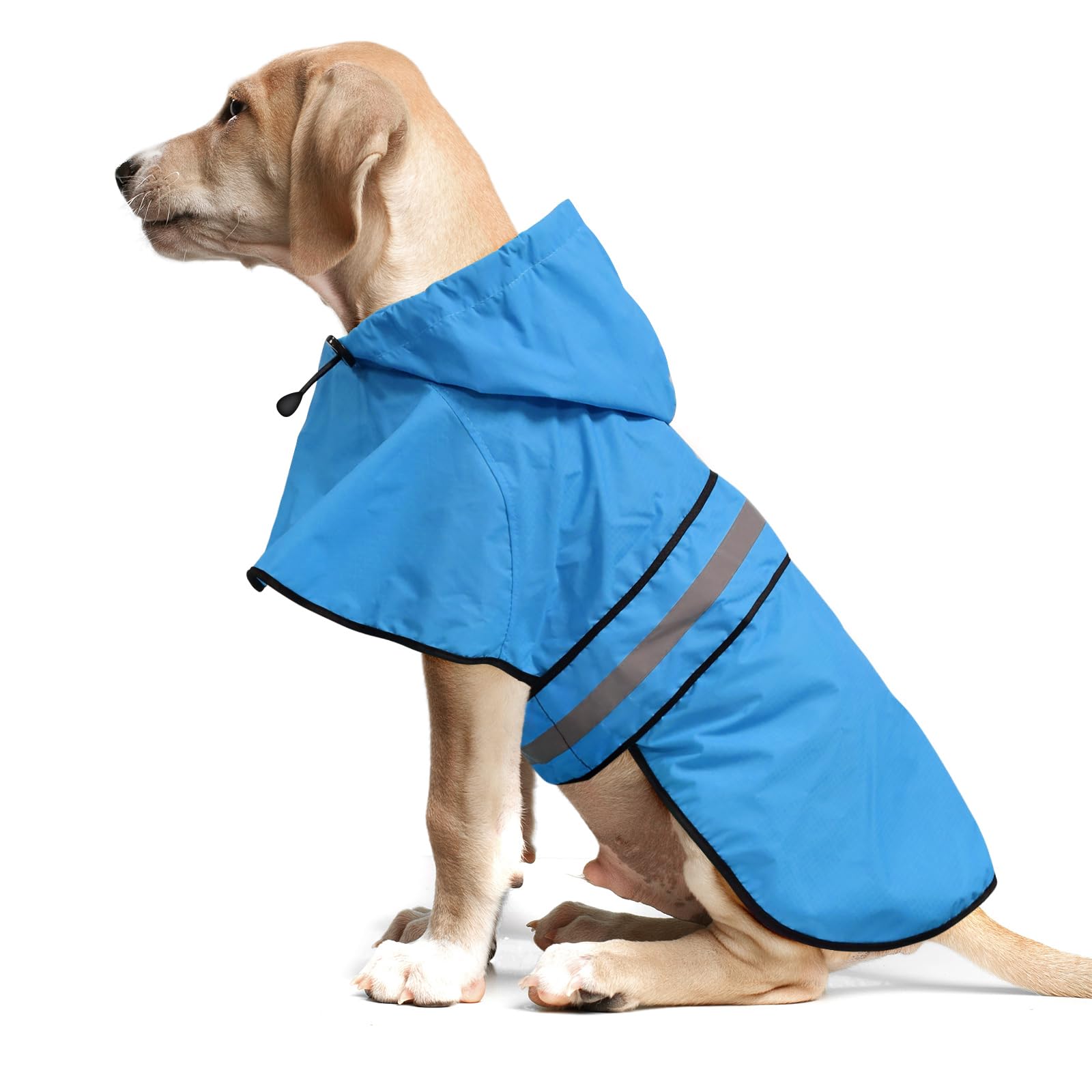 Imperméable pour chien bleu veste de pluie réfléchissante taille M