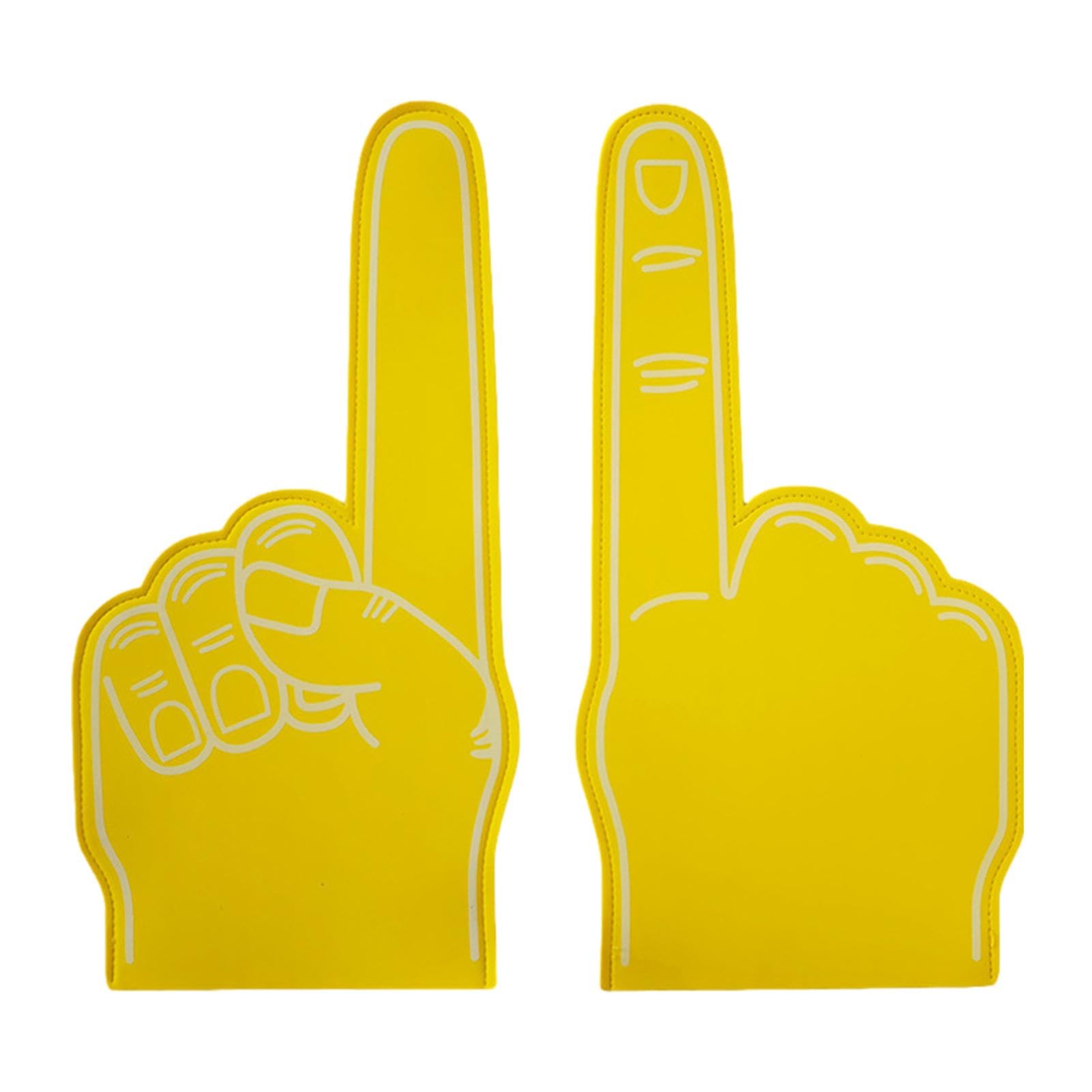 Doigt géant en mousse, doigts en mousse de pom-pom girl,Doigt en mousse pour fan de sport de 18 pouces - Main en mousse vierge , accessoires de pom-pom girl pour événements sportifs, jeux, école et af - 2