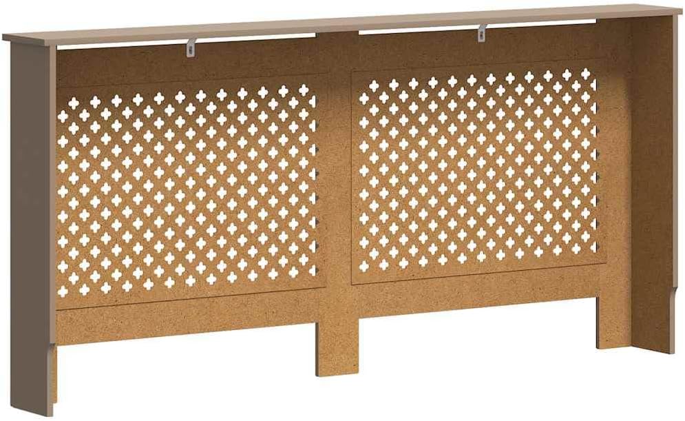 vidaXL Radiator Cover 67.7" x 7.5" x 32.1" MDF Heater Heating Cover Storage Shelf Living Room