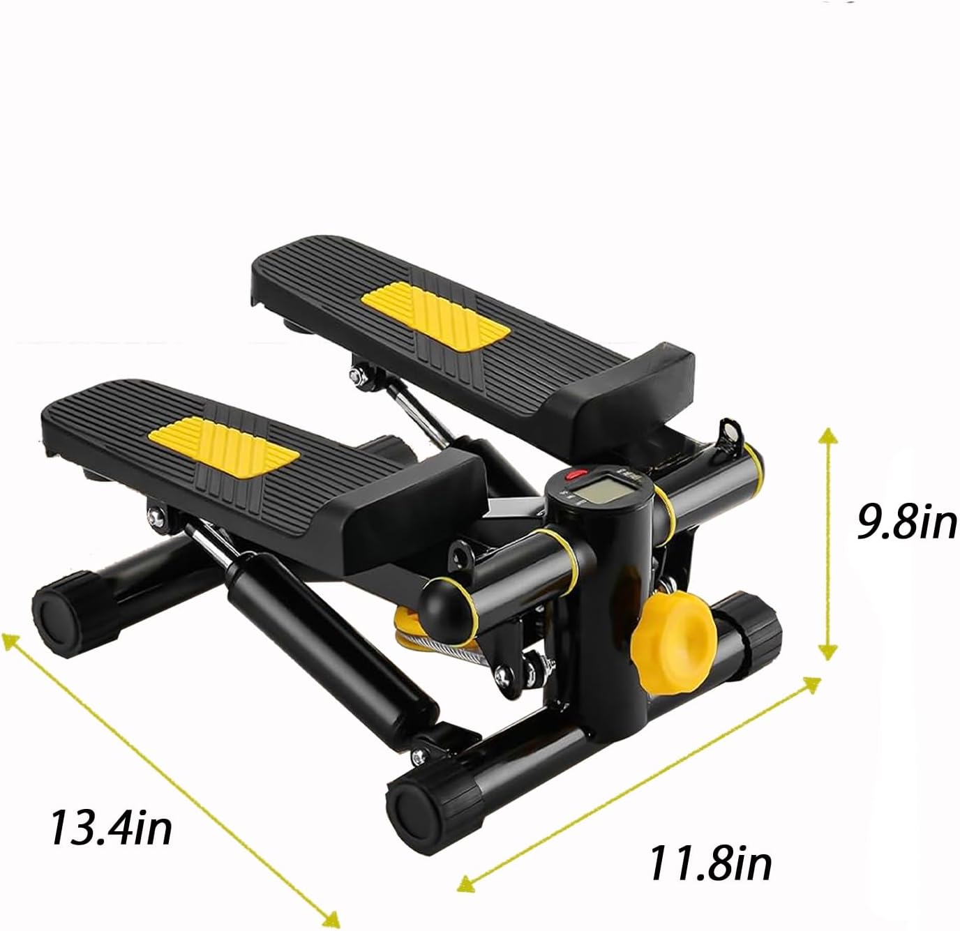 Stair Stepper with Resistance Bands, Mini Twist Steppers for Home Exercise, Portable Stepper Machine with LED Monitor, Adjustable Twist Workout Machine for Home Office Full Body Workout