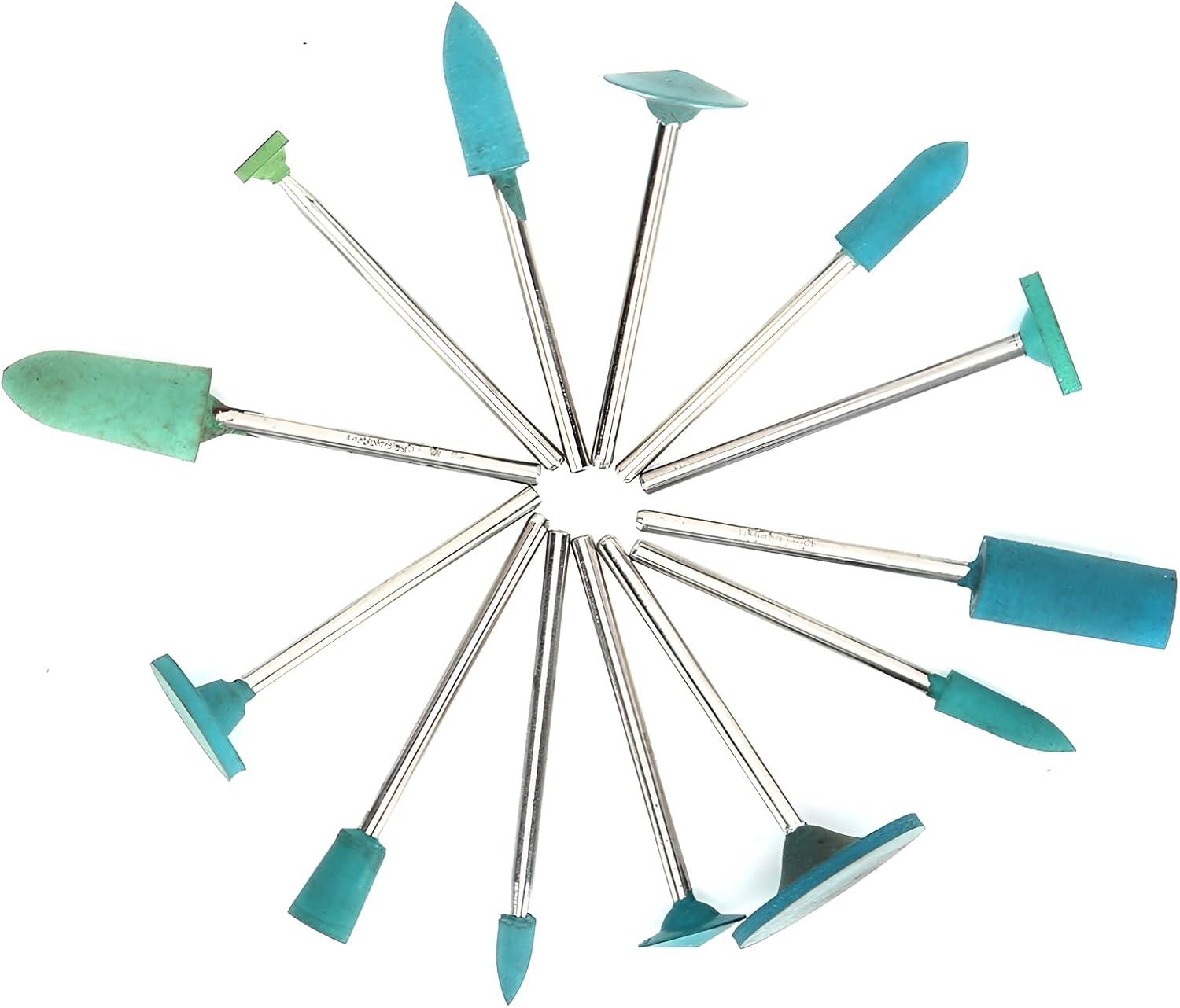ACNTENY 13 Pcs Rubber Polishing Rotary Tool Accessories for Jewelry