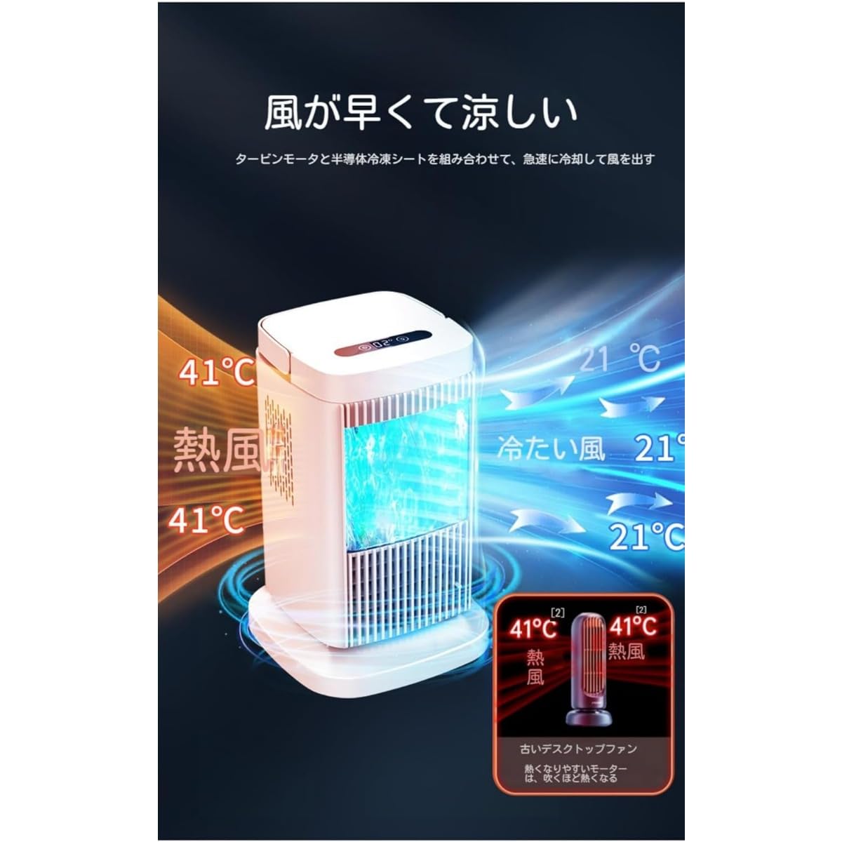 Amazon | 【Zixui】 自動電源オフ保護機能搭載のミニクーラー