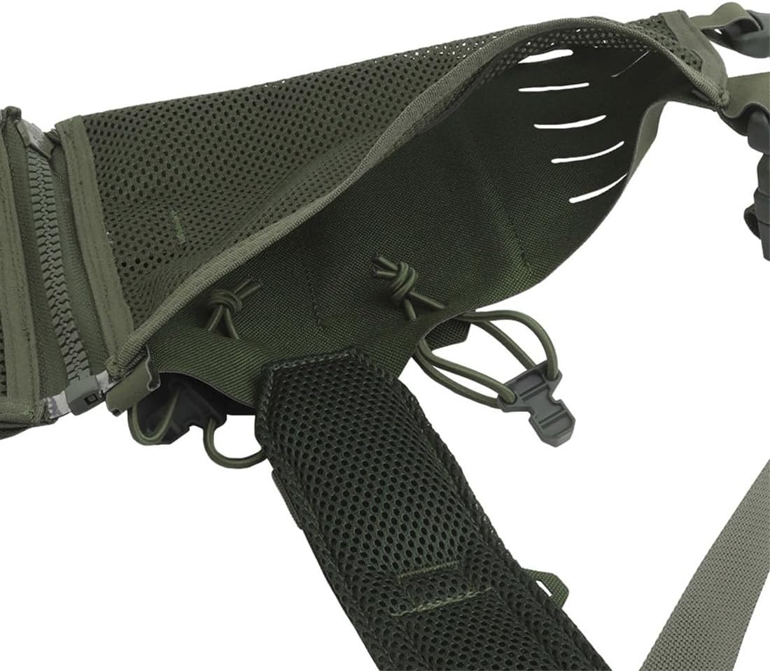 Tactical Chest Rig for Mens, VE-96 Lightweight MOLLE Tactical Vest Attachment, Open-style Tactical Chest Rig