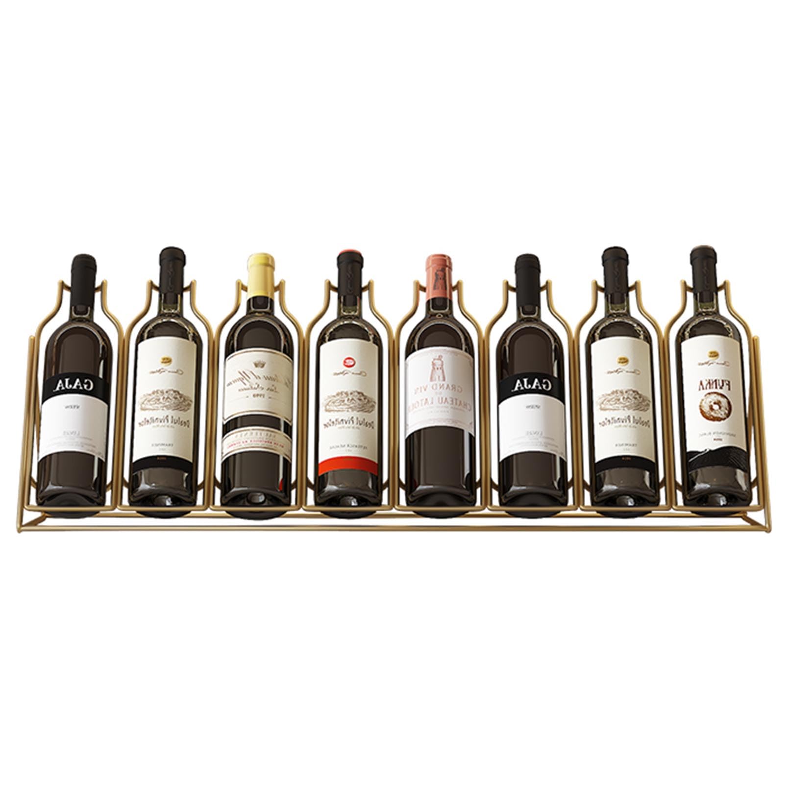 Casier à vin en métal pour vos soirées - Support de casier à vin de table pour cuisine et salon