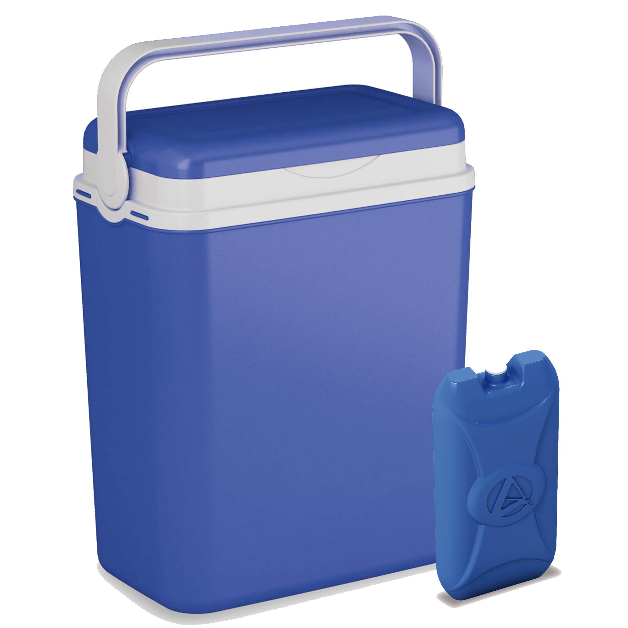 URBNLIVING Large 12 Litre Cooler Box Camping Beach Lunch Picnic Insulated Food - 3 Colours Available (Blue + 1 Ice Pack)