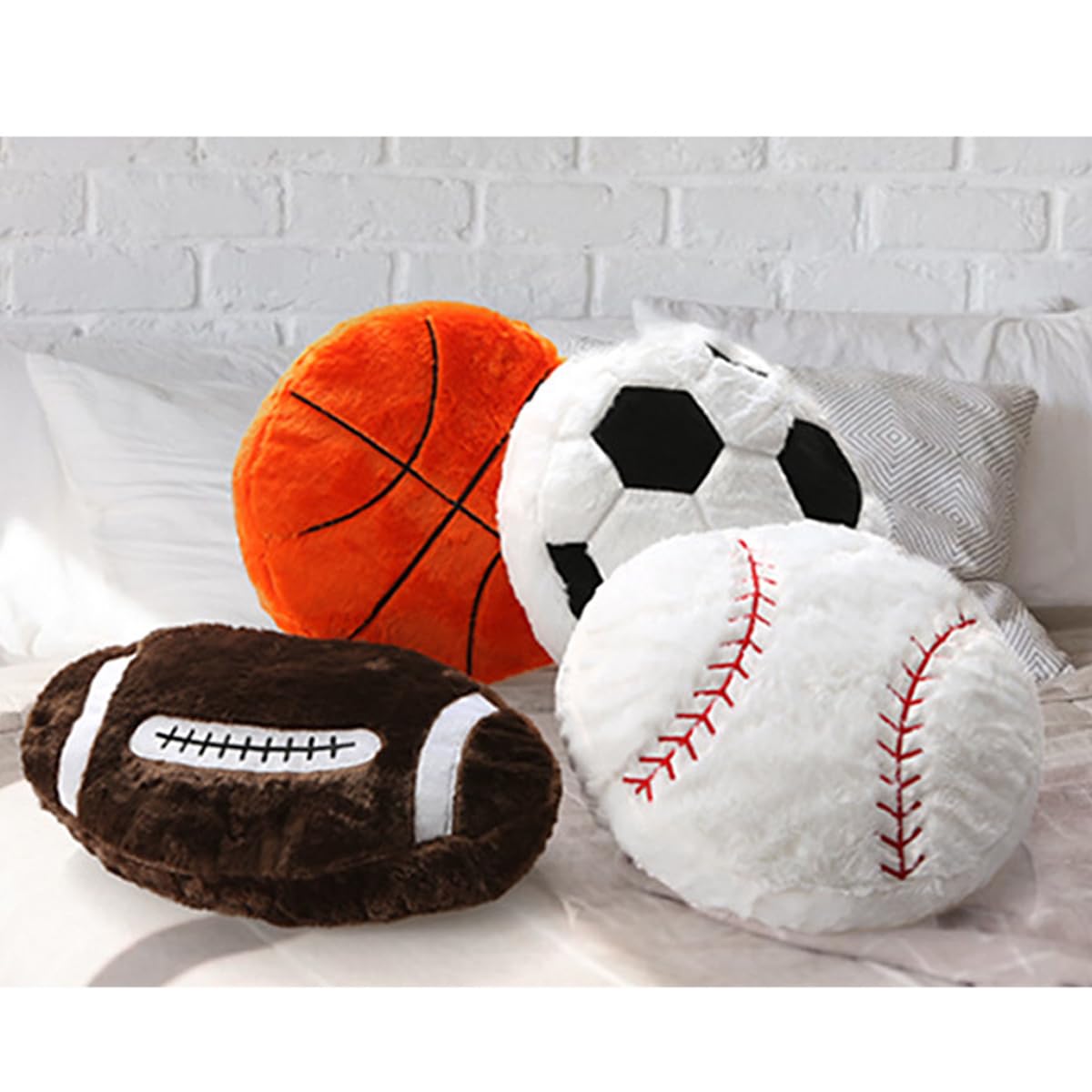Basketballkissen, flauschig, weich, Basketball-Kissen für Schlafzimmer, Dekoration, tolles Geschenk für Basketball-Liebhaber, 45 x 45 cm