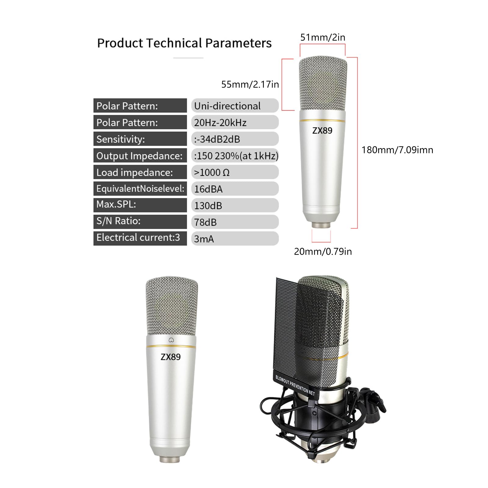 Sehuby ZX89 Microphone Sound Card Computer Live Broadcast