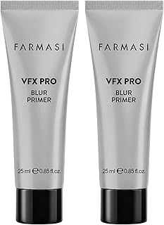FARMASi 2 PACK VFX Pro Blur Makeup Primer, Smoothing Face Base with Soft-Focus Finish, Oil-Free Matte and Velvety Feel, Helps Minimize the Look of Pores and Fine Lines, Vitamin E, 0.85 fl oz, Blur