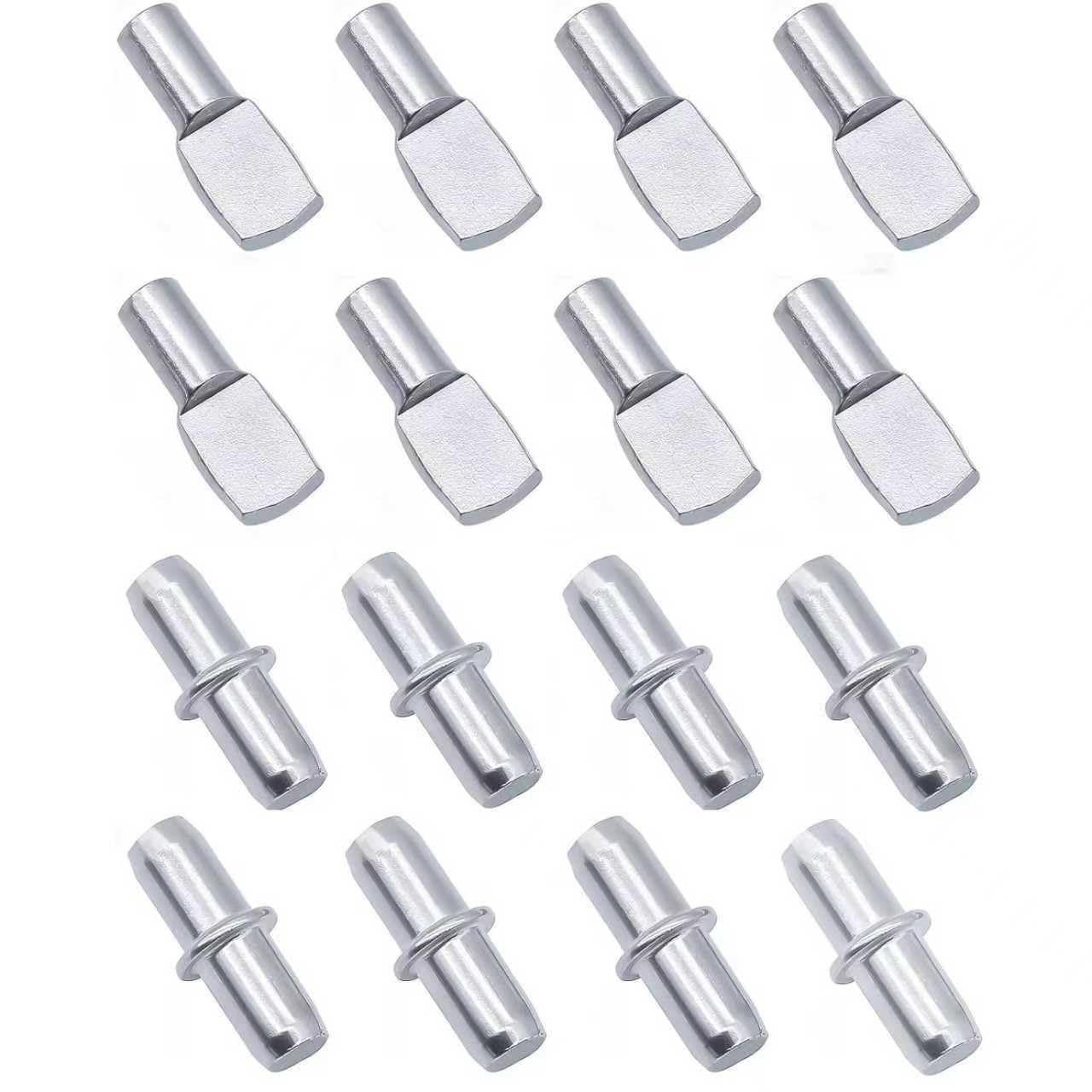 108 Pcs Shelf Pins Kit, Metal Nickel Plated Shelf Support Pin, Bookshelf Pegs Cabinet Shelf Bracket Pegs Shelf Pins Holders for Kitchen Furniture & Closet 4 Styles ( 5mm & 1/4inch ) — Amazon image 8