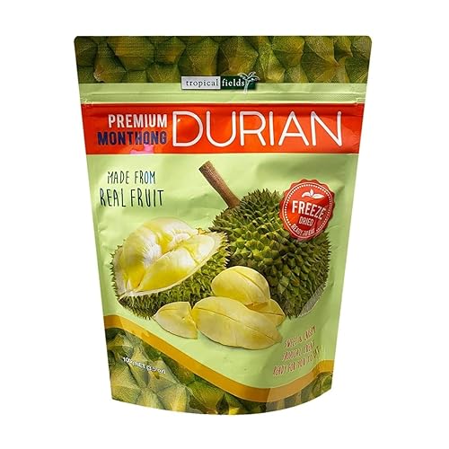 Tropical Fields NUEVO Premium Monthong Liofilizado Real Durian 3.5oz, 1 paquete