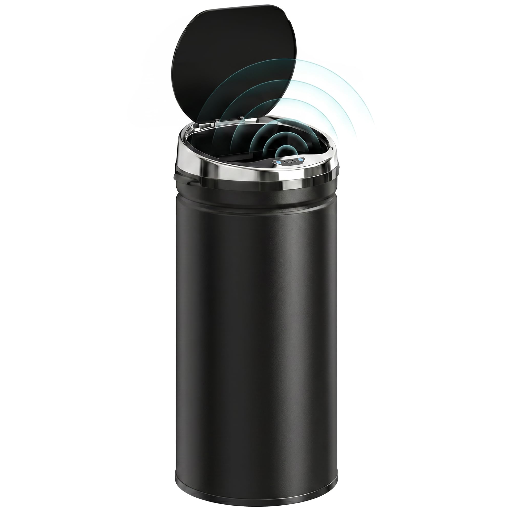 B&Q -  Automatic Hand Sensor Dustbin Kitchen Waste Bin Rubbish Can 42L Black