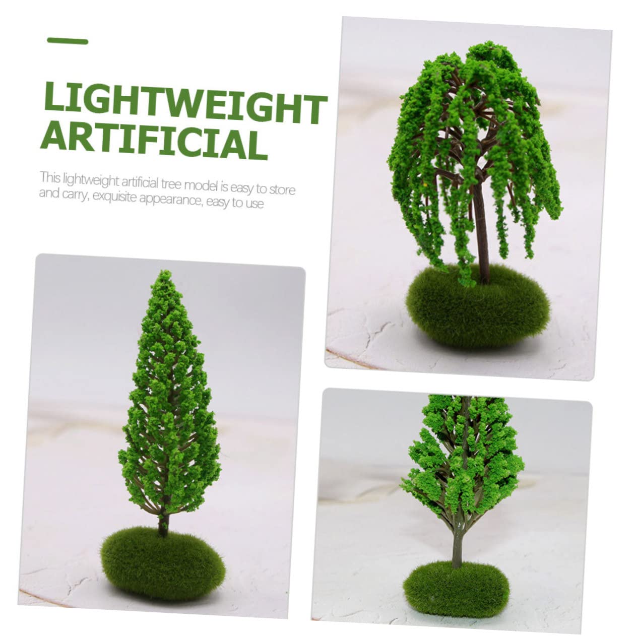NUOBESTY Pezzi Modello Di Albero Treno Mini Alberi Modellini Di Treni Diorama Modelli Di Alberi Treni A Scartamento O Piccoli Edifici In Scala N Alberi Giocattolo Modello Mini