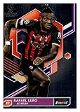 2022-23 TOPPS FINEST UEFA #91 RAFAEL LEAO AC MILAN SOCCER OFFICIAL TRADING CARD OF SOCCER
