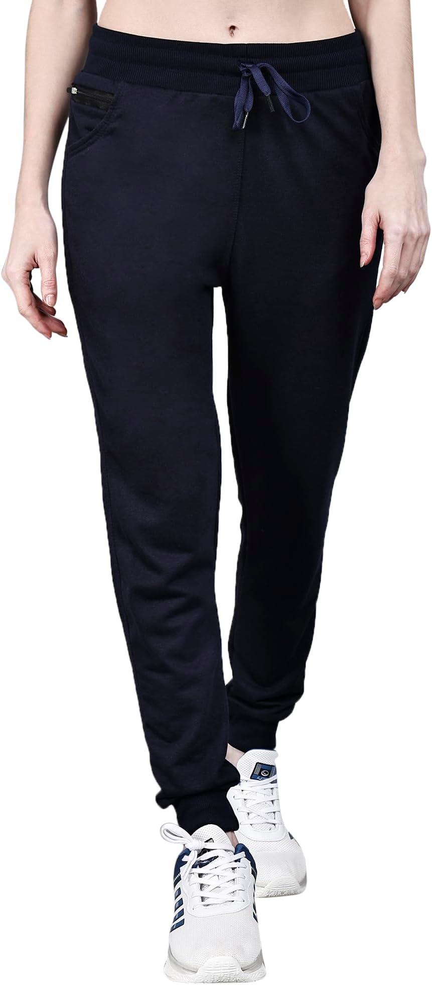 Women's Track Pants – Regular Fit, Stretchable, Drawstring Waist & Ribbed Cuffs | Ideal for Gym, Yoga, Running & Casual Wear