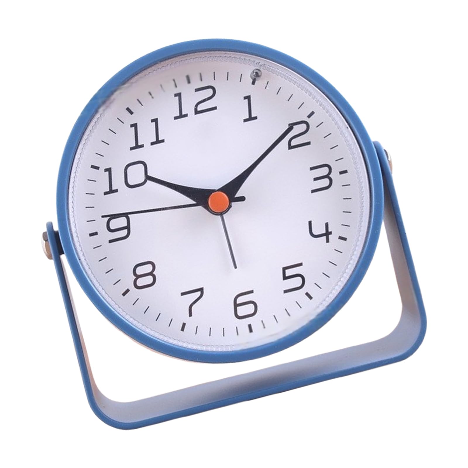 YROHGKPN Desk Clock Decorative Battery Operated Table Quiet NonTicking Metal for Living Room Bedroom