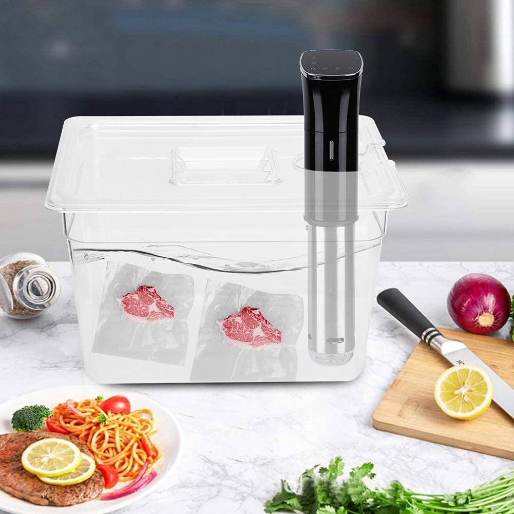 Contenitore Sous Vide 11L Pieghevole Con Cerniera e Coperchio per Circolatore Culinary Precision Cooker