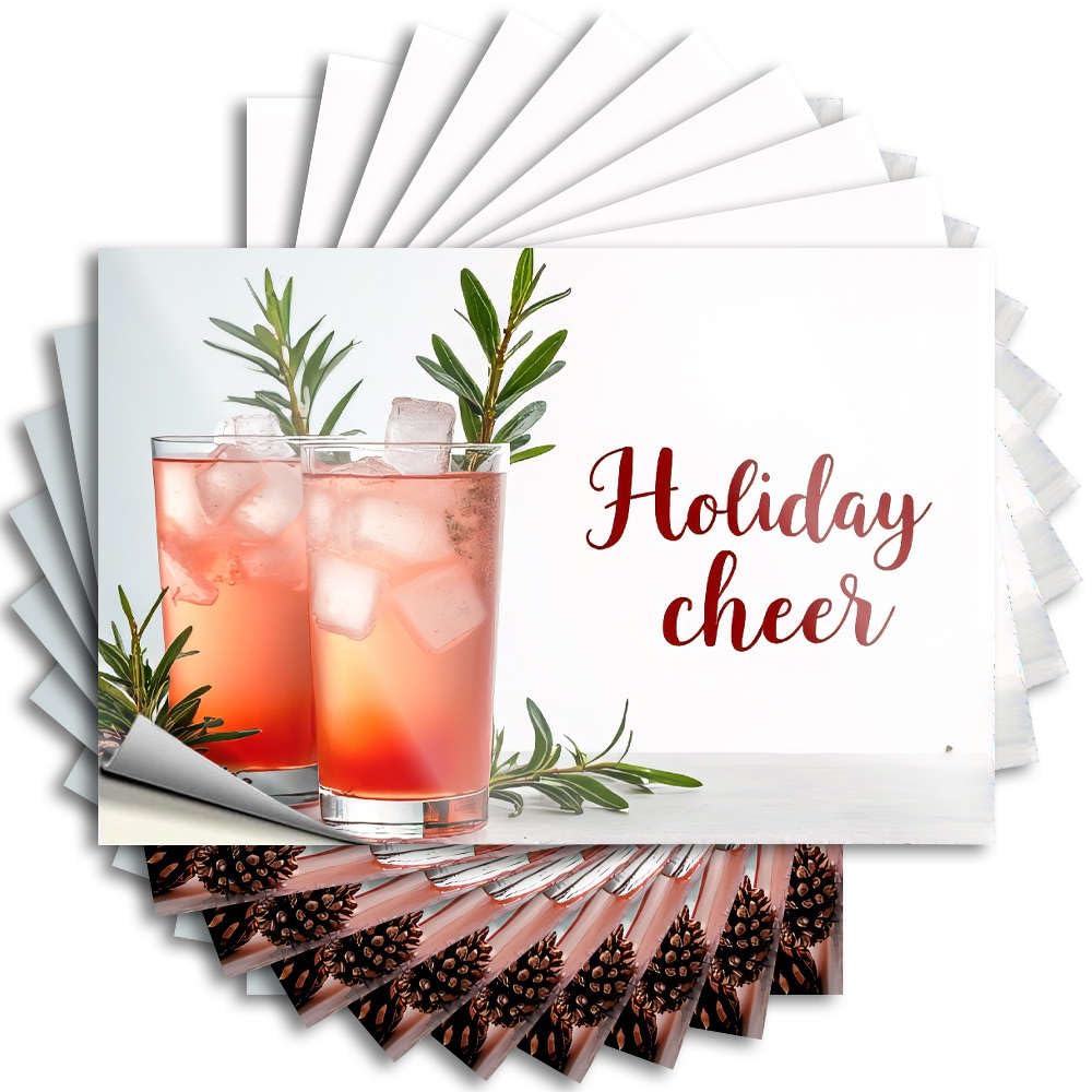Bumper Snarky, Billiard Hard Holiday Cheer with Festive Drinks. | Funny(12X18CM)