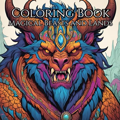 Magical Beasts and Lands Adult Coloring Book: Experience Whimsical Mindfulness Through Fantasy: Let Your Imagination Soar from W