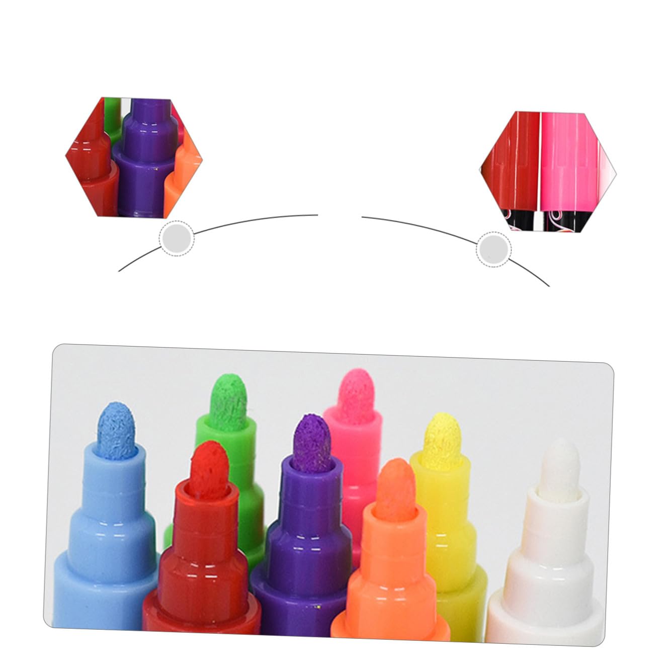 STOBOK 12 Stück Flüssigkreidestift Abwischbar für Tafel und Whiteboard Kunststoffgehäuse Ergonomisches Design für Schule und Büro