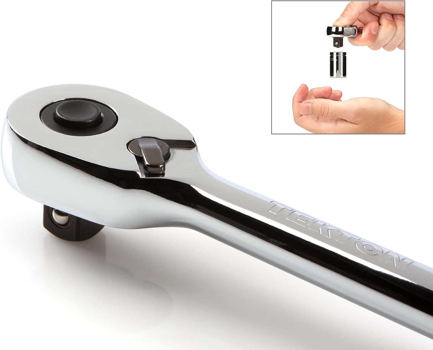 TEKTON 3/8 Inch Drive x 8 Inch Quick-Release Ratchet | SRH11108