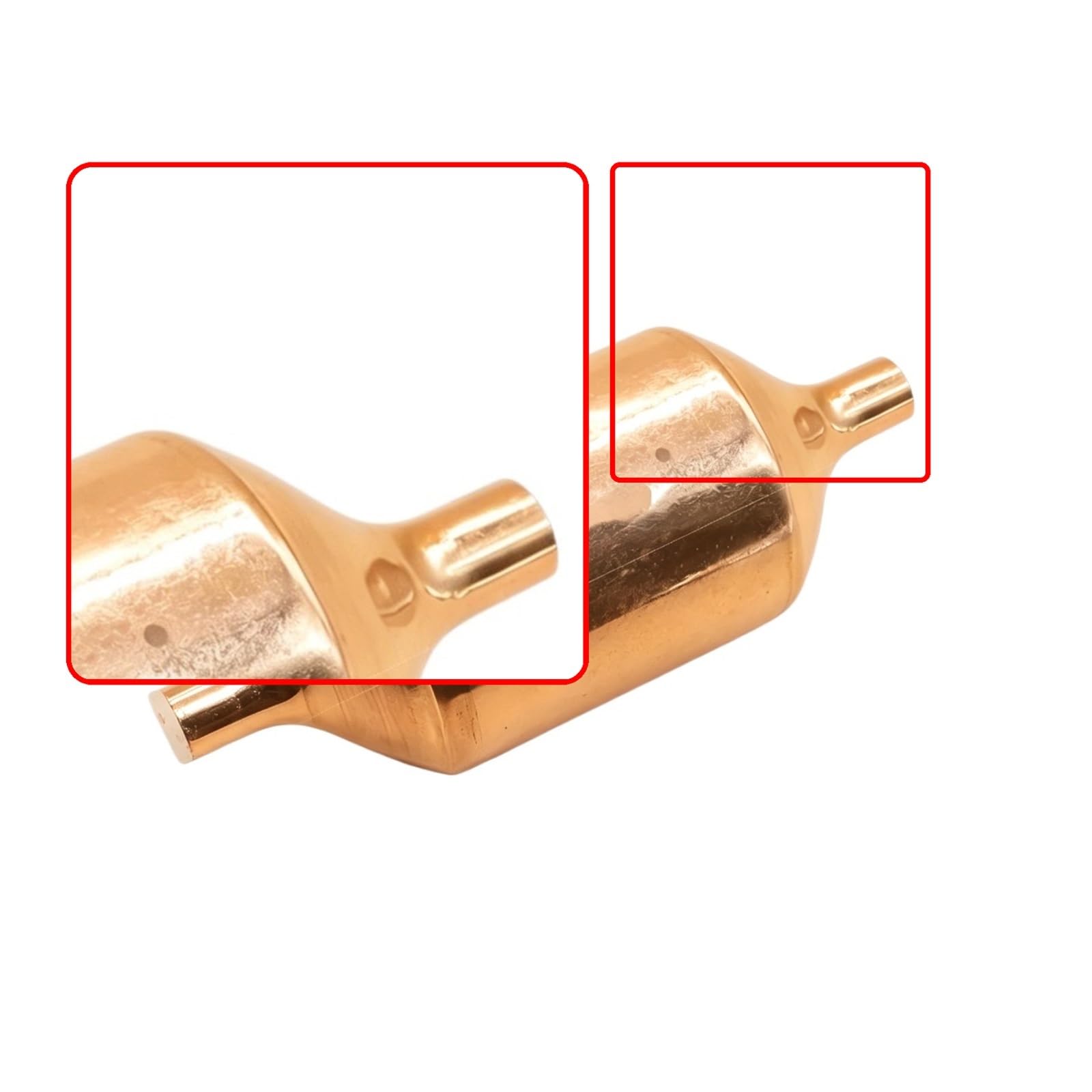 Filtro Secador De Refrigerador, Soldadura DN8 for Aire Acondicionado, Refrigerador, Secador De Secado De Cobre De 2 Hilos, Filtro De Refrigerador