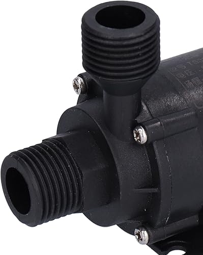 Miniatura 6 de DC 12V Booster Bomba de agua, bomba de agua eléctrica de bajo ruido con tornillo G12, bomba sumergible de circulación en miniatura para fuente