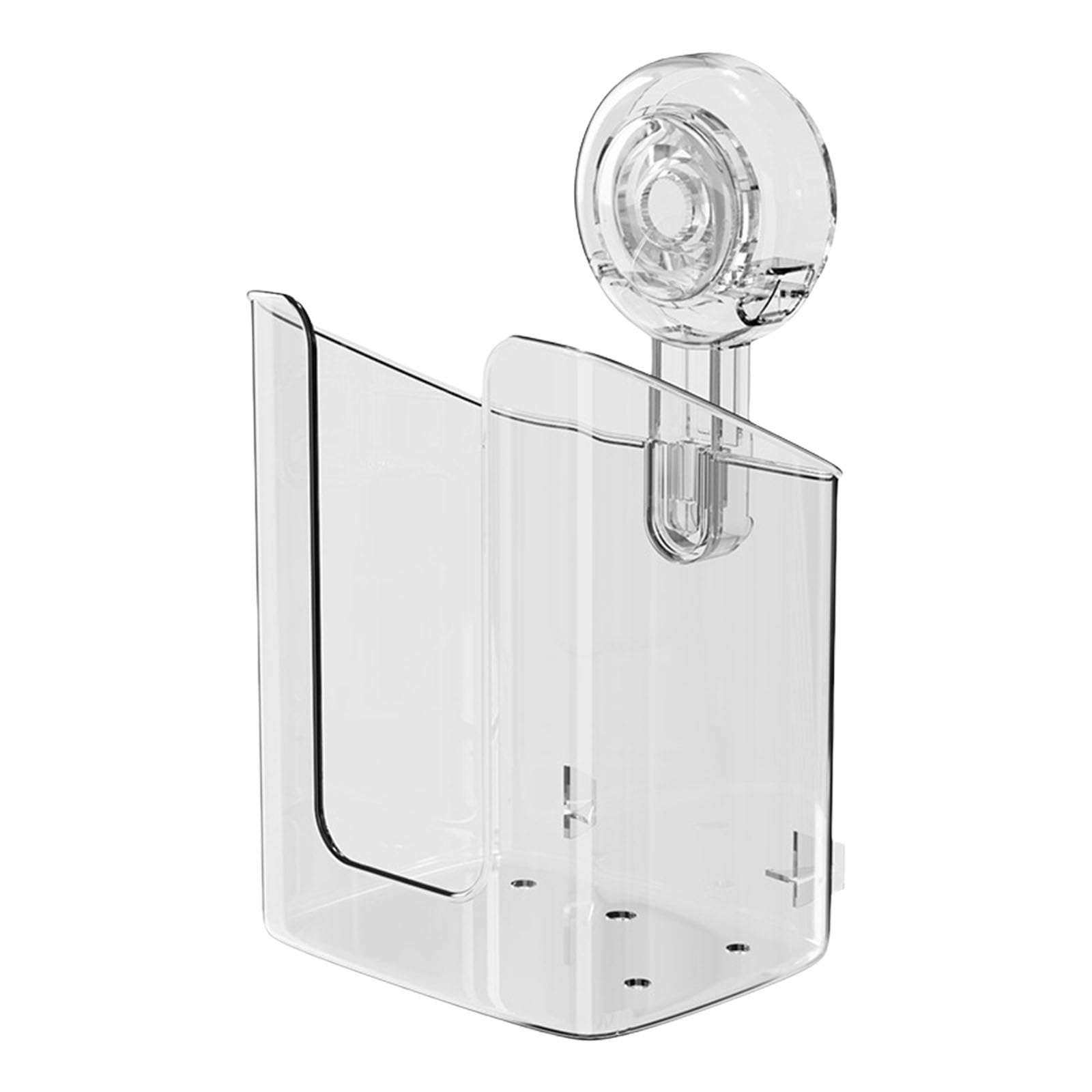 Buxuaaaa Wet Dispenser with Suction Cup for Easy Wall Mounting, Clear Designs for Kitchen and Bathroom Use Space Saving Tissue Dispenser