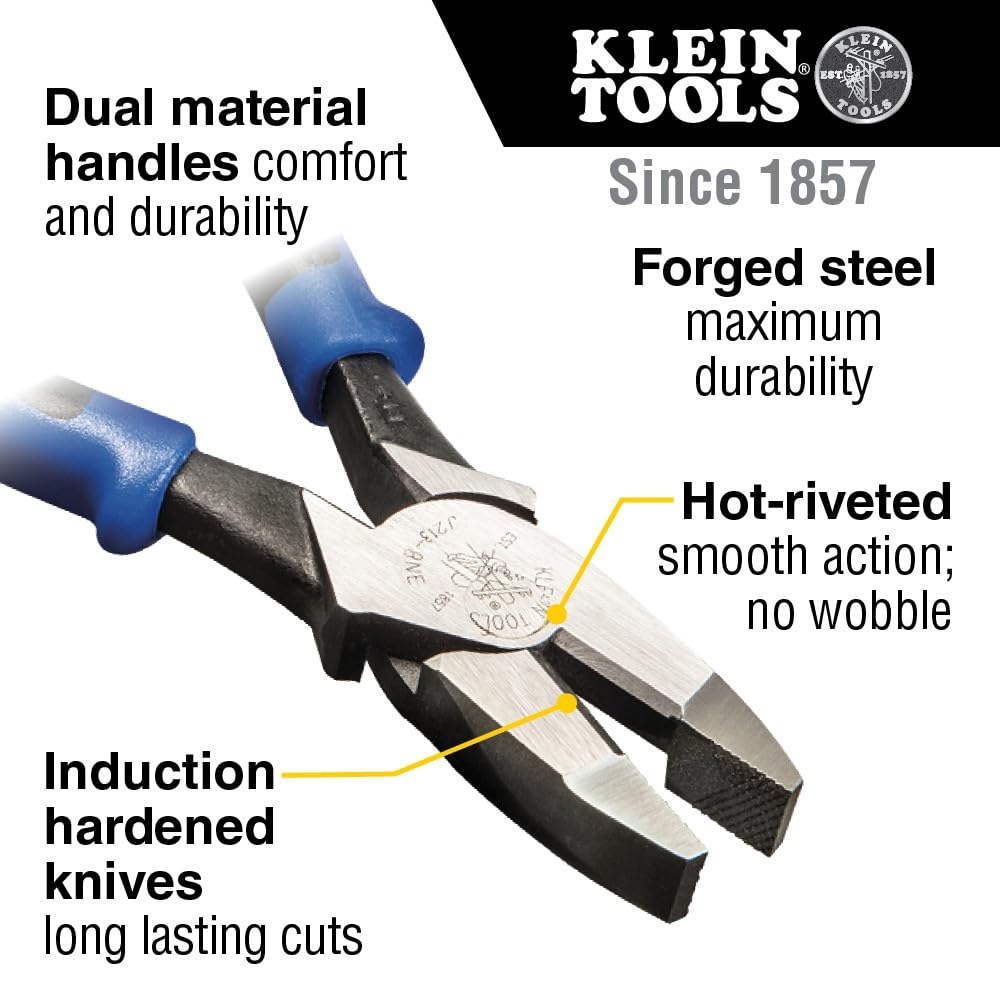 Klein Tools j2138ne high-leverage Side-cutting alicates