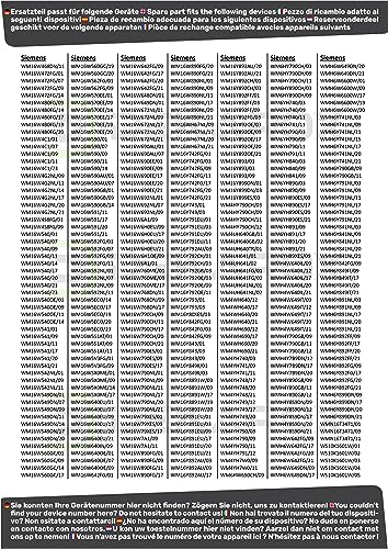 DEKAROX Abwasserpumpe Laugenpumpe für Bosch Siemens 145093 00145093 mit Pumpenkopf und Sieb für Waschmaschine Waschtrockner wie Avantixx Logixx Maxx iQ300 iQ500 iQ700 iQ800 Serie 4 Serie 6