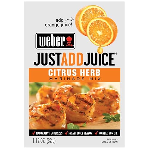 Weber Citrus Herb Marinade Mix 1.12 oz. Packets (4 Pack) Just Add Juice!