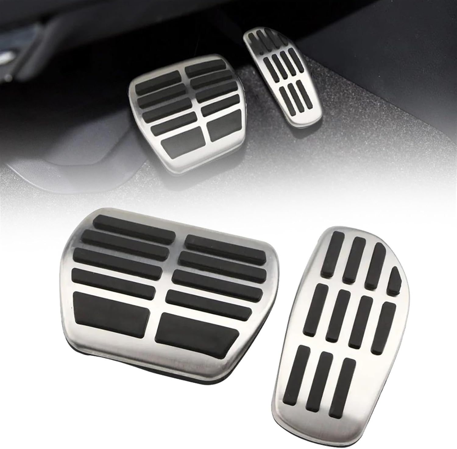 Car Styling Clutch Brake Accelerator Pedal Pad Non-Slip Cover Kit for Renault for Duster 2019 2020 2021(at)