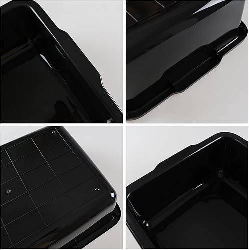 Miniatura 3 de Taysisiter - Tina de autobús de 35 L, color negro, caja de autobús grande de plástico, 4 paquetes