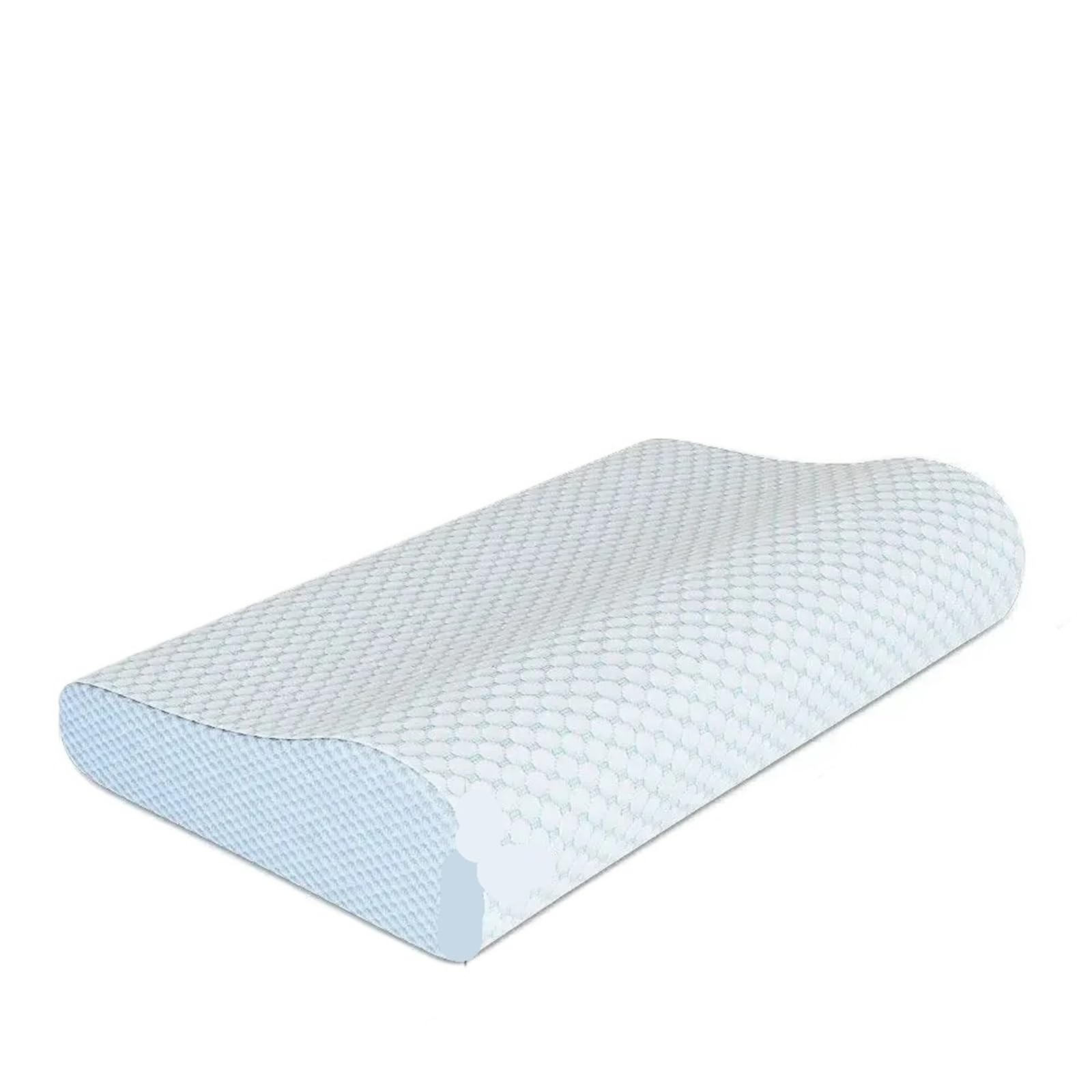 Almohada de Espuma viscoelástica. | Ortopédico ergonómico del durmiente lateral del cuello multicolor de la almohada de la espuma de la memoria(Blue)