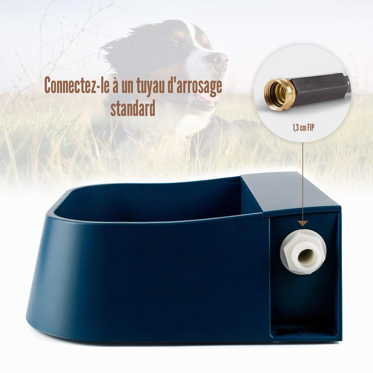 Gamelle d'eau pour chien - Avec valve flottante - Remplissage automatique - Pour chien, chat, lapin, poules