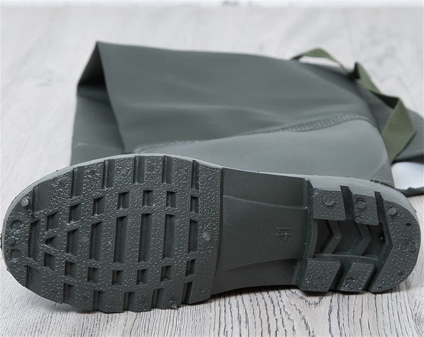 Stivali da Pioggia Alti da Uomo Regolabili Scarpe da Acqua Impermeabili Stivali Lunghi Trampolieri da Pesca in PVC Resistenti all'Usura per Scarpe Pesca Stivali Caccia Antiscivolo
