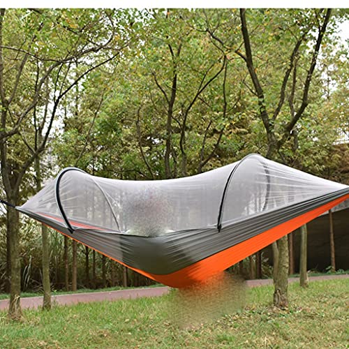 Hamac en filet nylon pour camping avec poteau ouverture rapide - 3