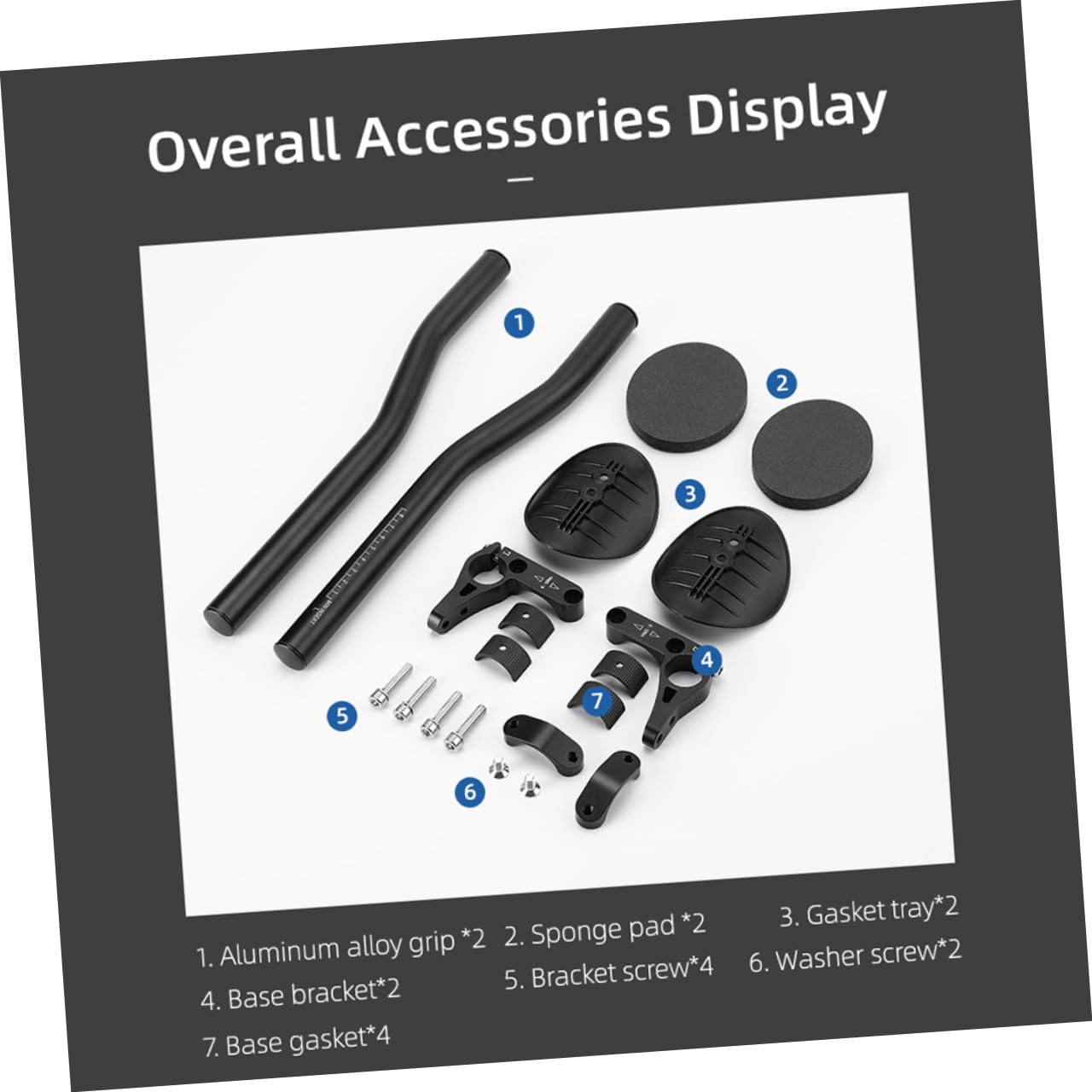 Manubrio Bici Opaco Manubrio per Mountain Bike e Bici Corsa Supporto Ergonomico per Comfort e Sicurezza Pedalata Lunga