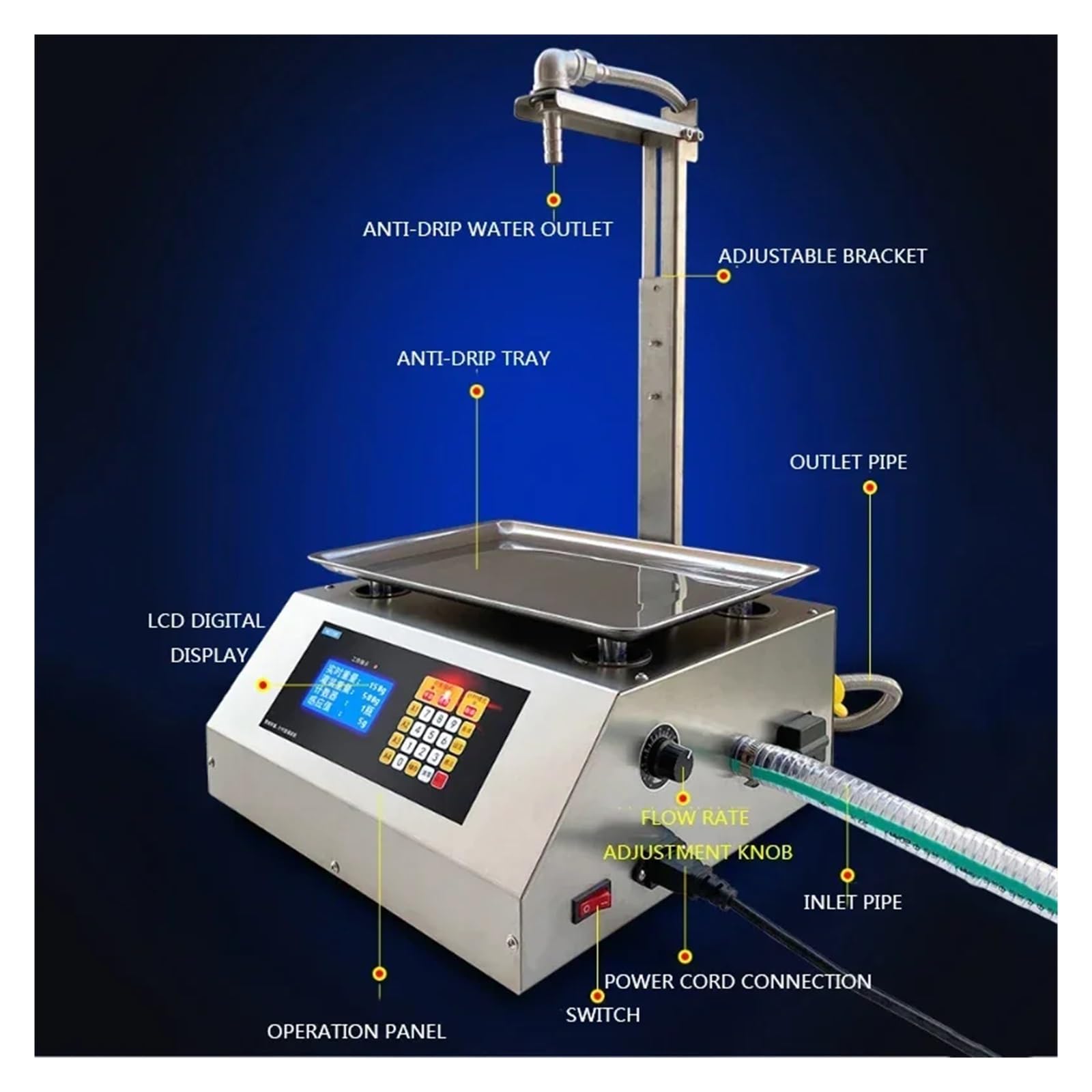 Maszyna do napełniania ilościowego CNC urządzeń gospodarstwa domowego HD1700 Automatyczna maszyna cieczą lepką z wagą Wydajny(HD1780)